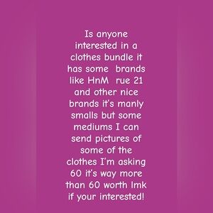 Clothing Bundle with Various Brands